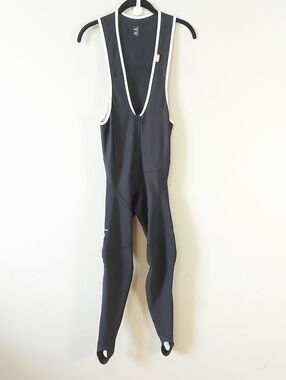 Rapha Men Deep Water Wheelsucker Cycling Bib Tight Large Black Made In Italy